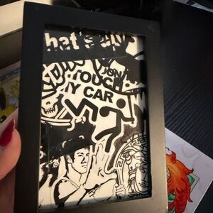 Black and White Graphic Art Frame